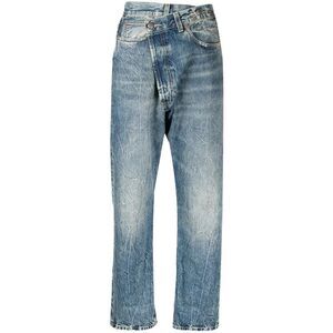 R13 Blue Denim - Cropped Jeans Women